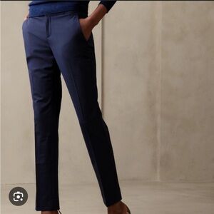 BRAND NEW Banana Republic Ryan Slim Wool-Blend Pant Navy